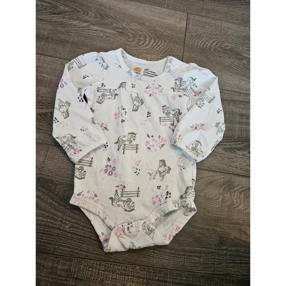 Carhartt baby girl bodysuit size 12 mos
